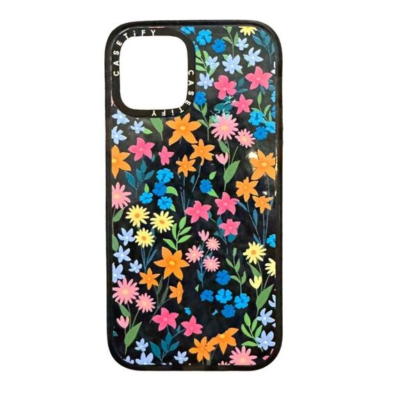 Casetify Spring Flower Blue Case - iPhone 11, Blue/Orange/Pink - Picture 1 of 2